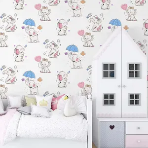کاغذ دیواری اتاق کودک مدل فیل کد 12005