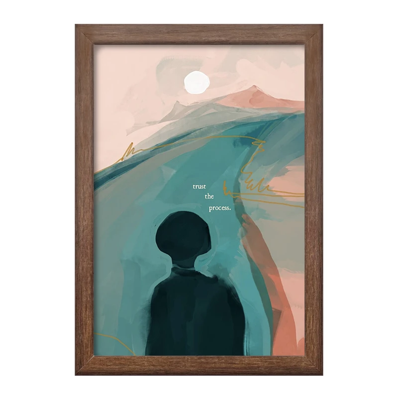 تابلو خندالو طرح دکوراتیو (decorative) کد F1733