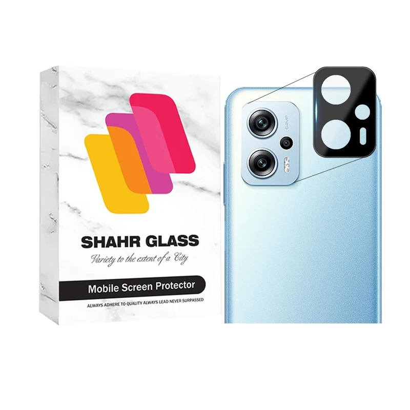 محافظ لنز دوربین  شهر گلس مدل FULLENSS مناسب برای گوشی موبایل شیائومی Poco X4 GT / Redmi Note 11T Pro / Redmi Note 11T Pro Plus / Redmi K50i