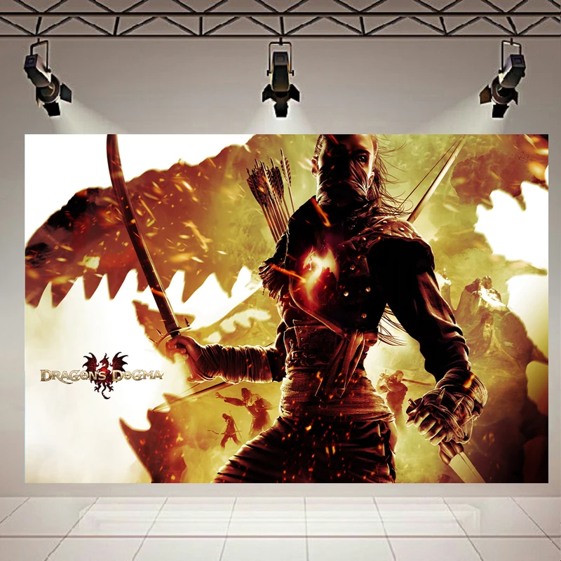 پوستر طرح گیم مدل Dragons Dogma Dark Arisen کد AR23640