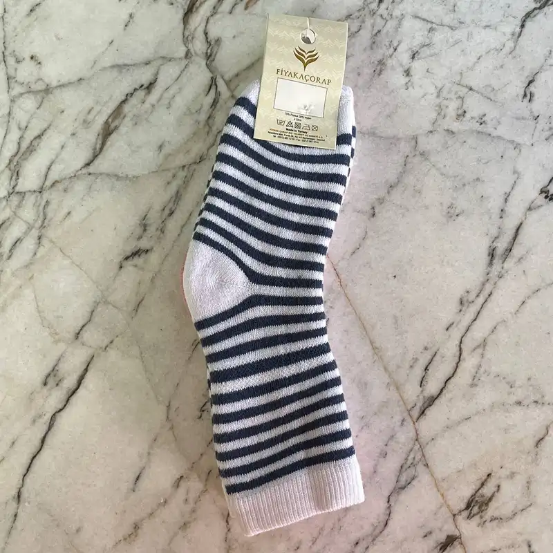 جوراب ساق بلند نوزادی فیاکا مدل FF06 مجموعه دو عددی