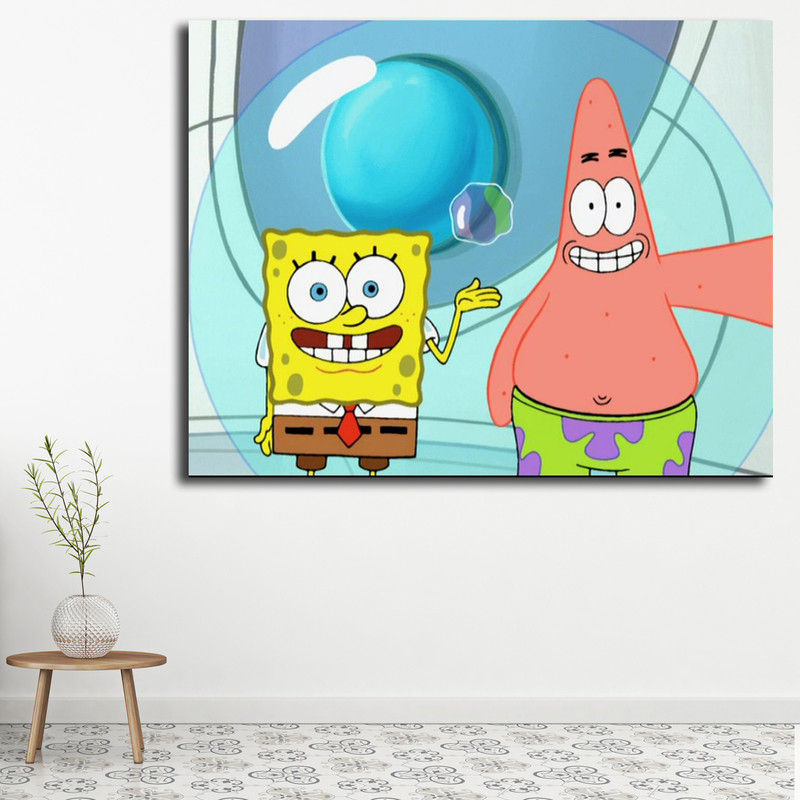  تابلو کودک و نوزاد مدل باب اسفنجی کد 21