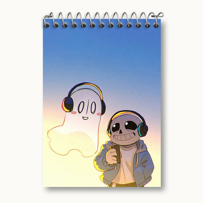 دفتر یادداشت 50 برگ خندالو مدل بازی آندرتیل (Undertale) کد 31741
