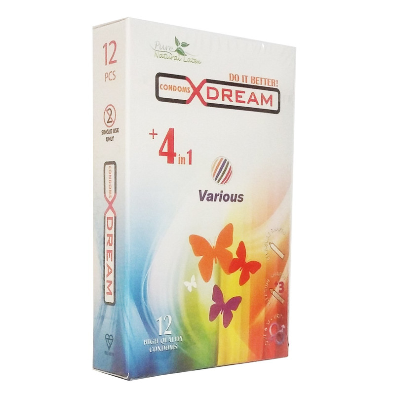 کاندوم ایکس دریم مدل Various بسته 12 عددی