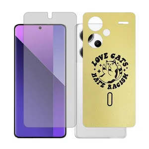 Glass Together model transparent Screen Protector Suitable for Xiaomi Redmi Note 13 Pro Plus Mobile Phone with Back cover sticker