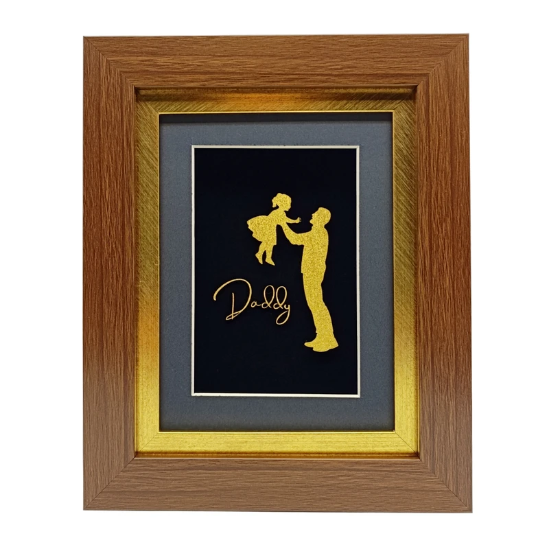 تابلو طلا کوب آلتین هنر بزازیان مدل روز پدر کد 50456