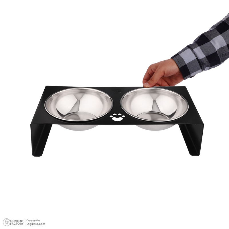 ظرف آب و غذا سگ و گربه تی بی تی مدل دو قلو