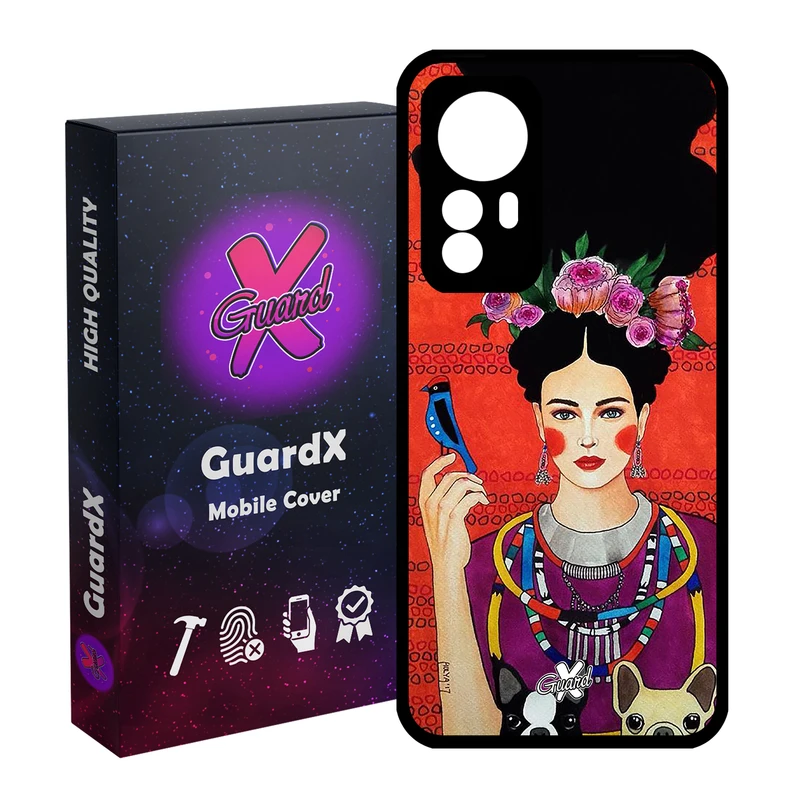 کاور گارد ایکس طرح دختر مدل Glass10150 مناسب برای گوشی موبایل شیائومی Redmi Note 12S