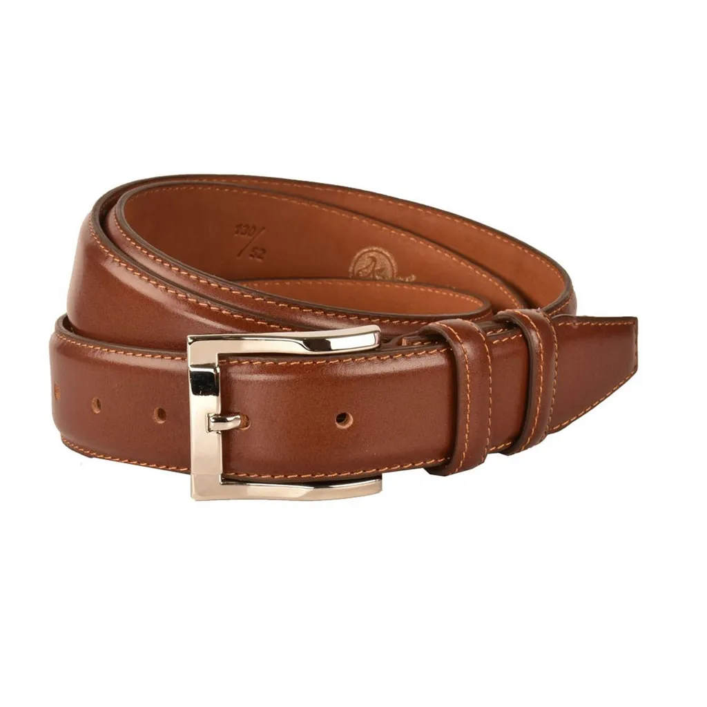کمربند چرم طبیعی مردانه پارینه مدل BP64-1 4CM