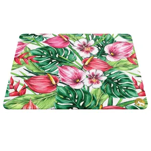 ماوس پد هومرو مدل A5826 طرح گل و برگ