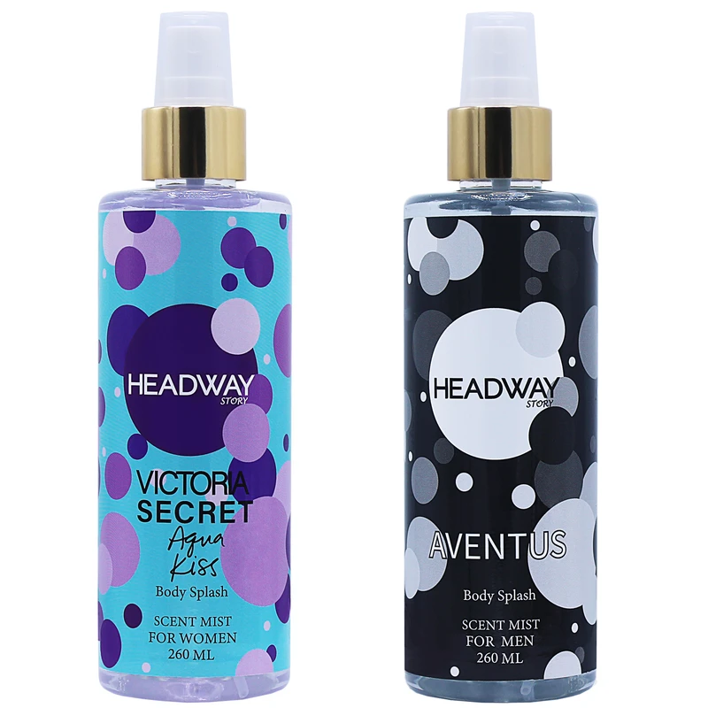 بادی اسپلش هدوی استوری مدل اونتوس و ویکتوریا سکرت آکوا کیس حجم 260 میلی لیتر مجموعه دو عددی