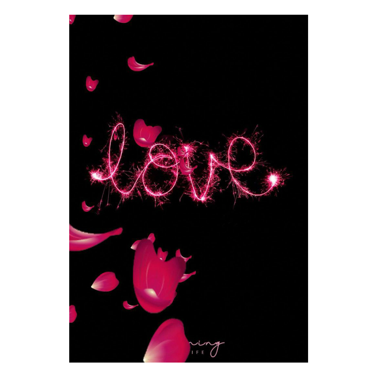کارت پستال ماهتاب طرح LOVE کد 1613