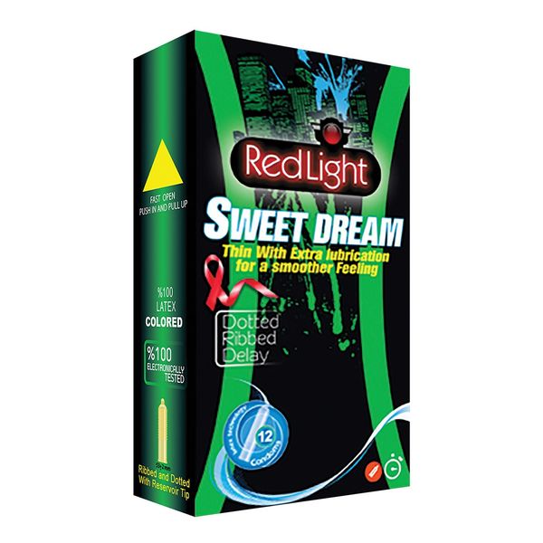 کاندوم ردلایت مدل Sweet Dream بسته 12 عددی کاندوم ردلایت مدل Sweet Dream بسته 12 عددی