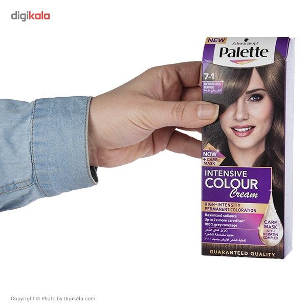 کیت رنگ موی پلت سری Intensive مدل Medium Ash Blonde شماره 1-7 -  - 7