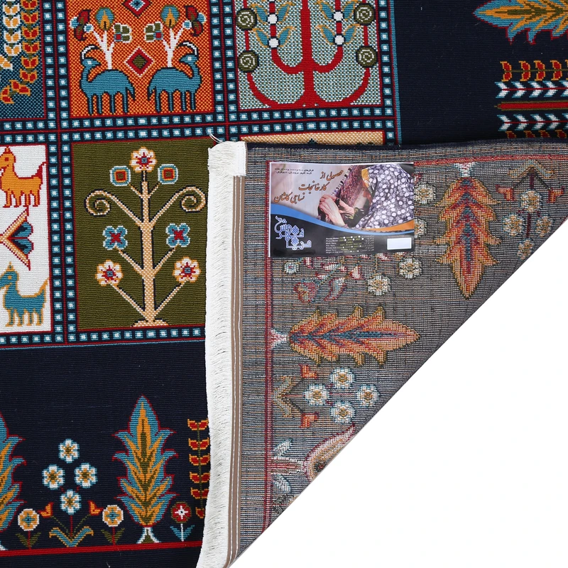 عکس شماره 3 : گلیم ماشینی دنیای فرش مدل گندم کد 1911