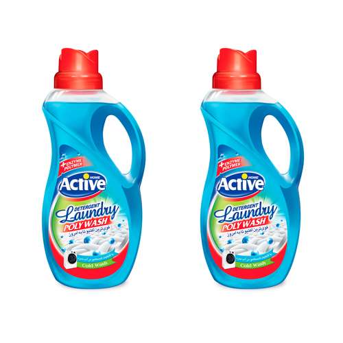 مایع لباسشویی پلی واش اکتیو مدل 01 حجم 1500 میلی لیتر بسته 2 عددی