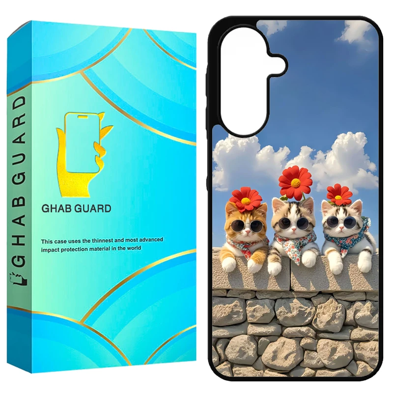 کاور قاب گارد طرح گربه مدل GA26 مناسب برای گوشی موبایل سامسونگ Galaxy A26 5G / A17 5G