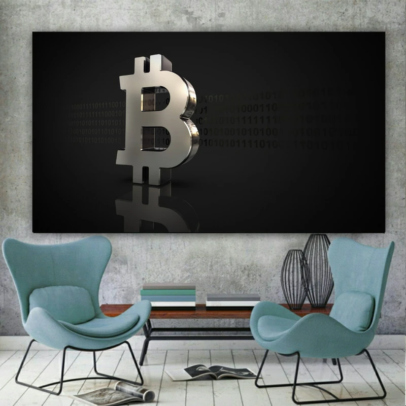 تابلو بوم طرح بیت کوین مدل SDB2044