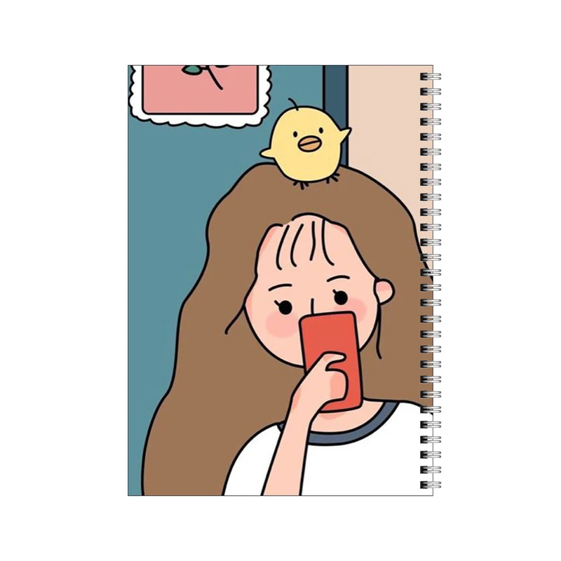 دفتر مشق 100 برگ بامبیلیپ طرح دختر جوجه به سر کد 0473590