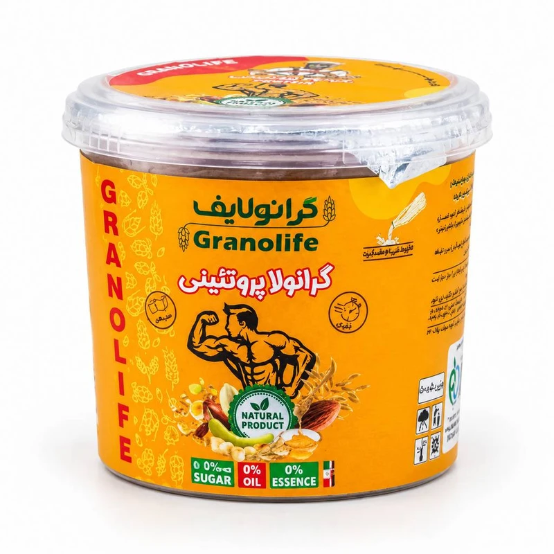 گرانولا پروتئینی موز و بادام زمینی وگان ویگر - 50 گرم