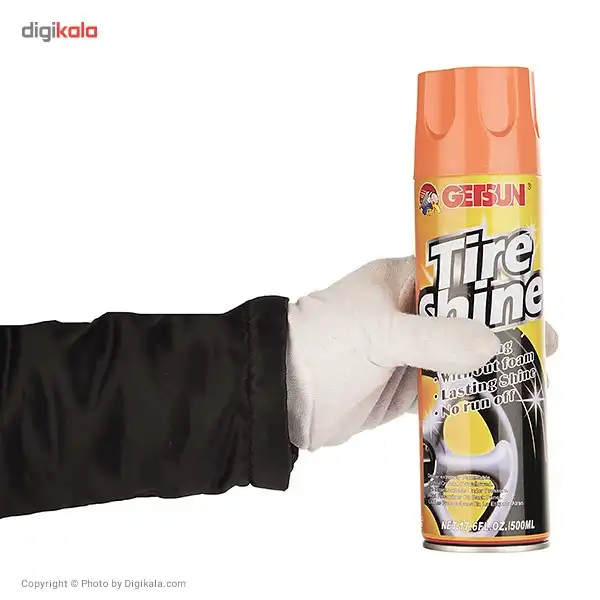 اسپری تمیز کننده و براق کننده لاستیک خودرو گتسان مدل G-7130 حجم 500 میلی لیتر