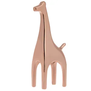 نگهدارنده انگشتر آمبرا مدل Giraffe Rose Gold