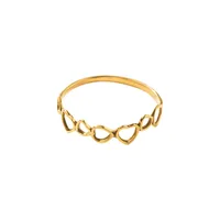 انگشتر طلا 18 عیار زنانه پرسته مدل مینوس کد Wr759 سایز 55