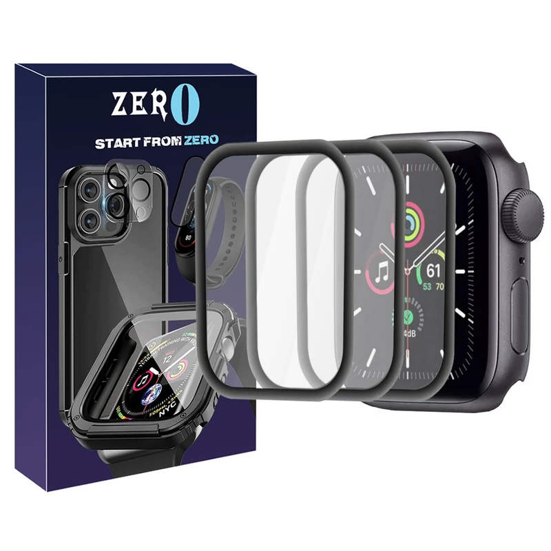 محافظ صفحه نمایش زیرو مدل Film Protector ZR مناسب برای اپل واچ سری 8 سایز 41 میلی متری بسته سه عددی