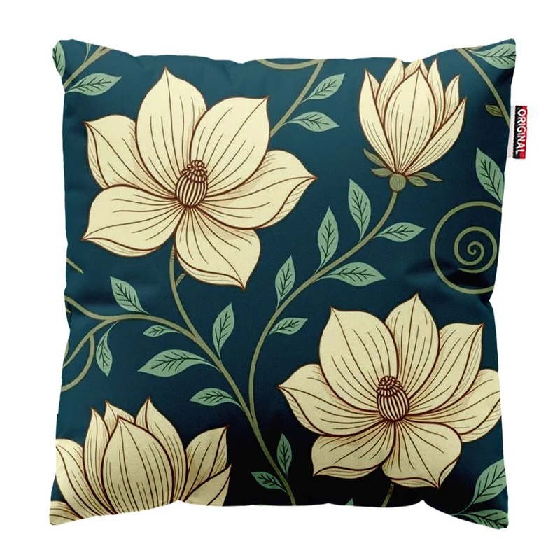 کوسن پاد آفرین طرح گل کد 2850 سایز 30*30 سانتی متر