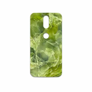 MAHOOT Green Crystal Marble Cover Sticker for Motorola Moto G4