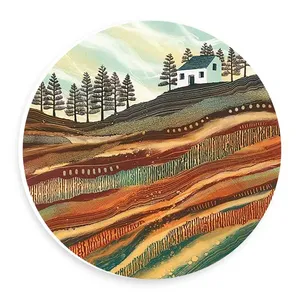  دیوارکوب طرح نقاشی انتزاعی مزرعه مدل wtb792