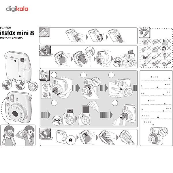 دوربین عکاسی چاپ سریع فوجی فیلم مدل Instax Mini 8 main 1 28