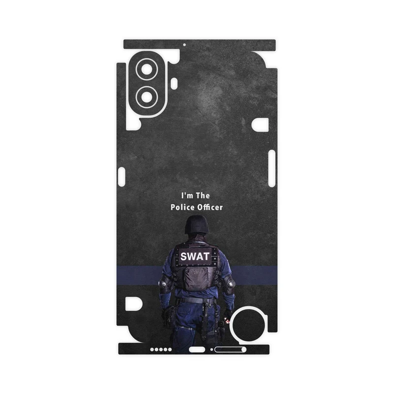 برچسب پوششی ماهوت مدل Police Officer-FullSkin مناسب برای گوشی موبایل ناتینگ CMF Phone 1