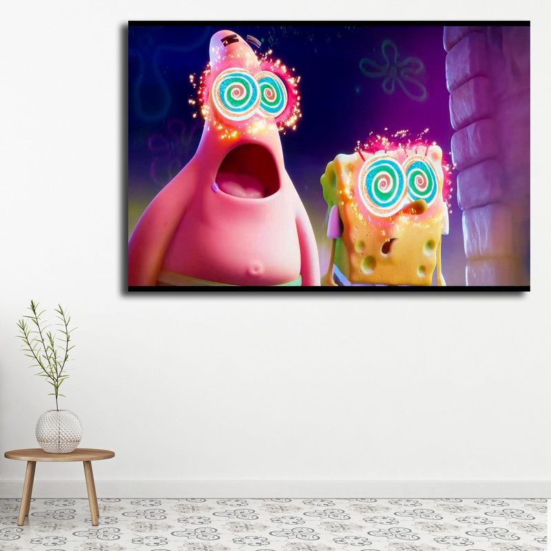 تابلو کودک و نوزاد مدل باب اسفنجی کد 2