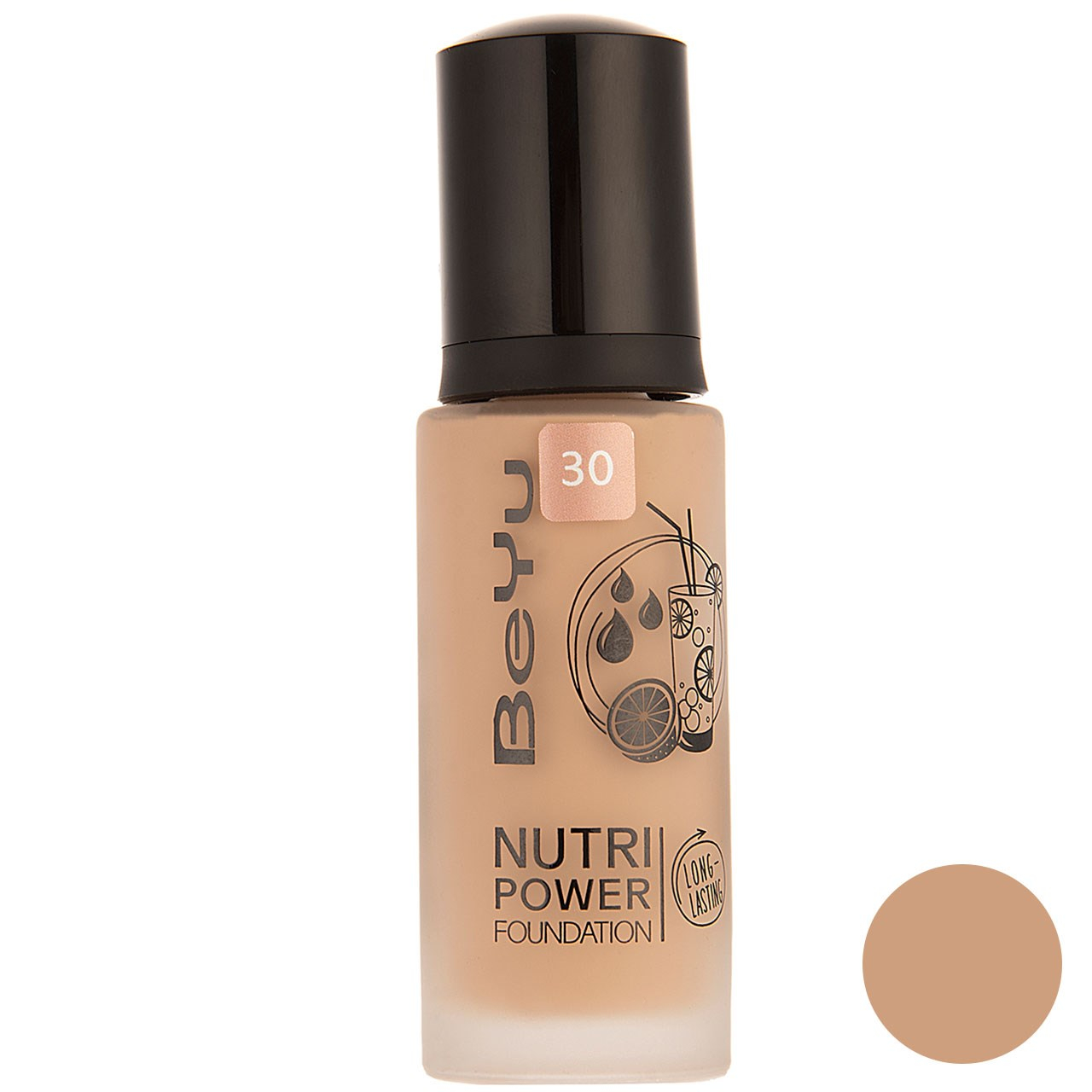 کرم پودر بی یو مدل Nutri Power شماره 30 حجم 30 میلی لیتر