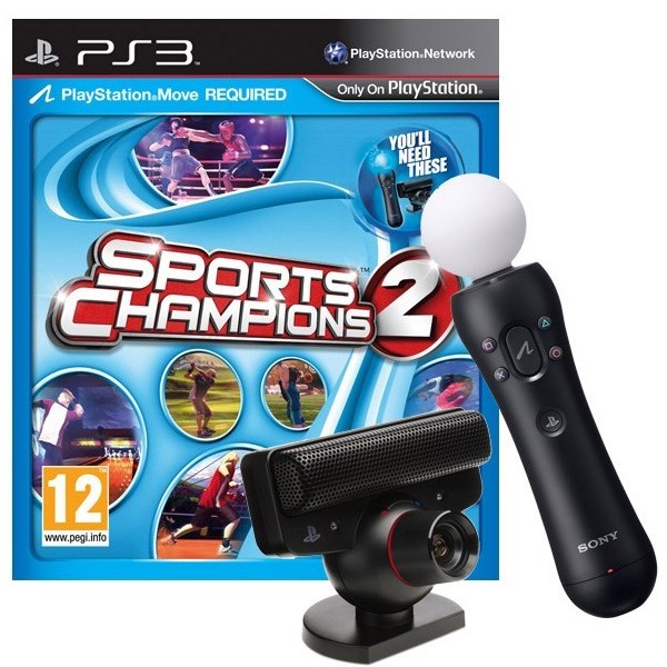 دستگاه کنترلر پلی استیشن Move به همراه دوربین و بازی Sports Champion2