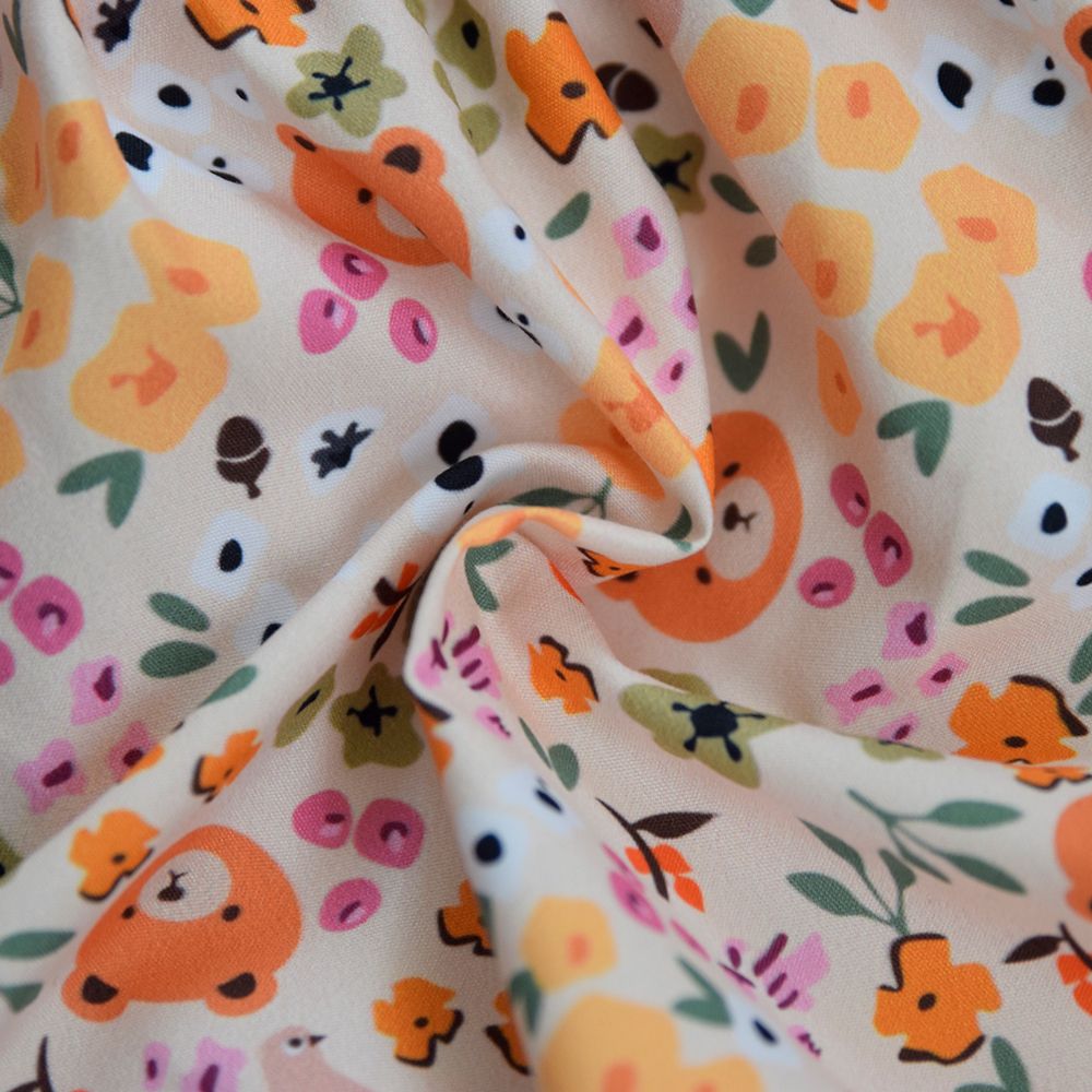 سارافون دخترانه دلنار گالری مدل پرنسسی شکوفه بهار کتان نخ - - 21