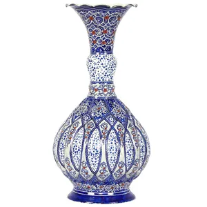 گلدان میناکاری گالری گوهران مدل لاجورد طوسی - 3