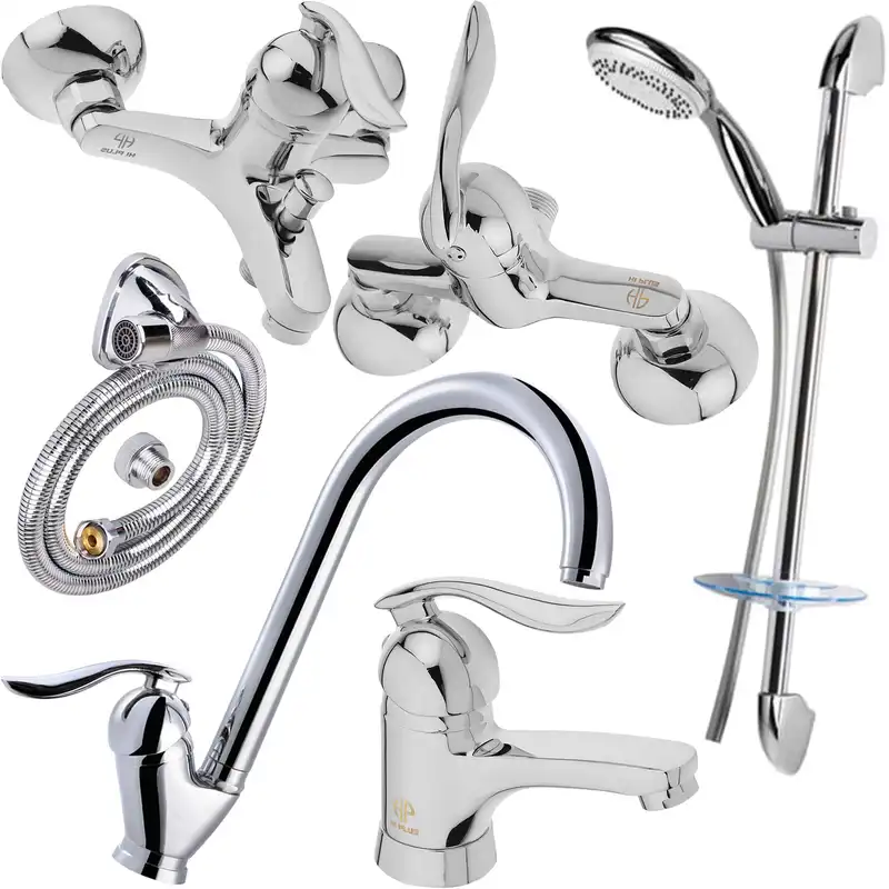 ست شیرآلات های پلاس مدل رونا مجموعه 6 عددی