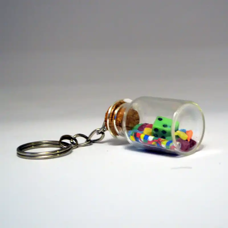 جاکلیدی مدل شیشه ای منچ و مارپله مجموعه دو عددی