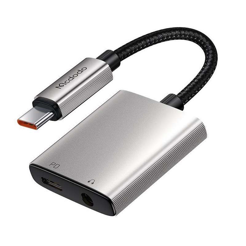 مبدل USB-C به USB-C/AUX مک دودو مدل CA-505 مبدل USB-C به USB-C/AUX مک دودو مدل CA-505