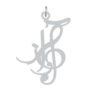 آویز گردنبند نقره کرابو طرح آواز مدل Kn2-1184