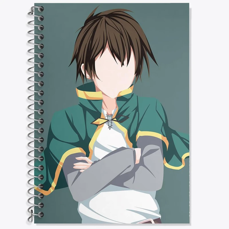 دفتر لغت 50 برگ خندالو مدل کازوما ساتو انیمه کونوسوبا Konosuba کد 27335