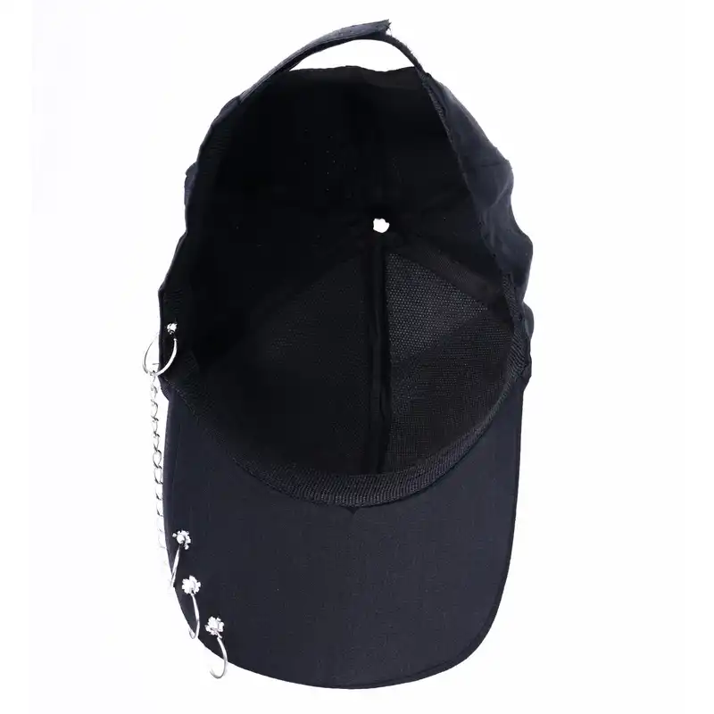 کلاه کپ طرح حلقه ای زنجیردار مدل پرسینگ