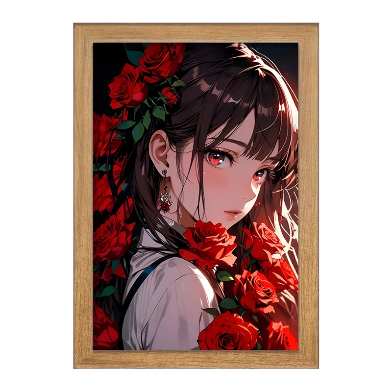 تابلو خندالو مدل دختر انیمه ای کد F6999