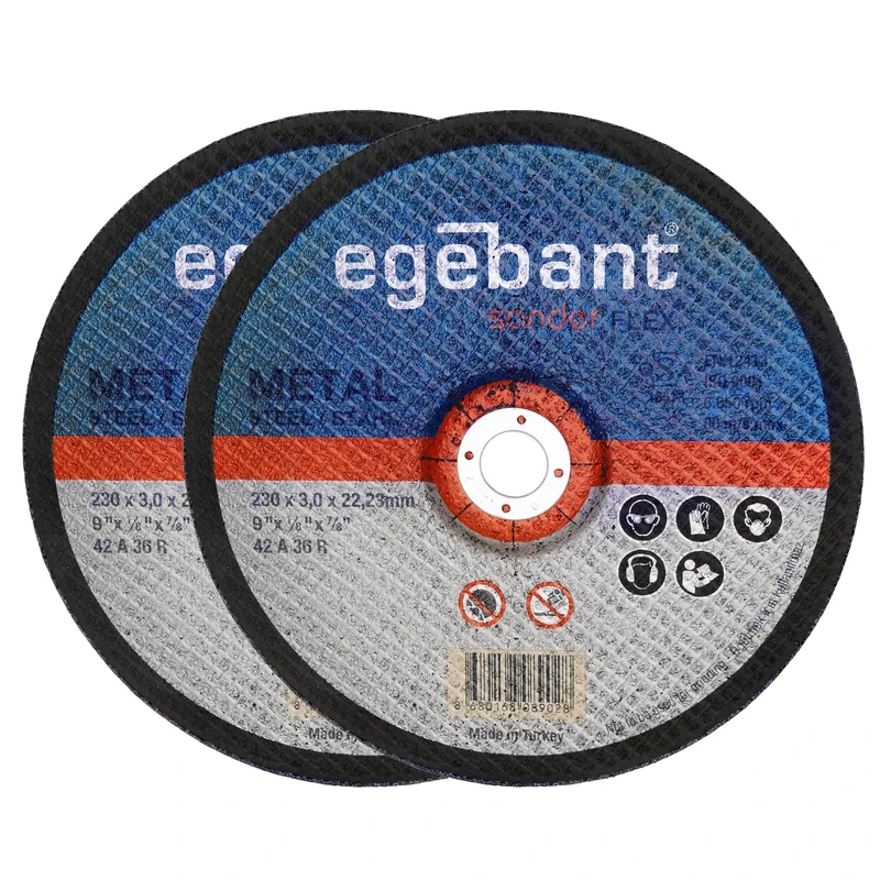  صفحه برش آهن اگبانت مدل ART-Eg-230x30-2 سایز 230 میلیمتر مجموعه 2 عددی