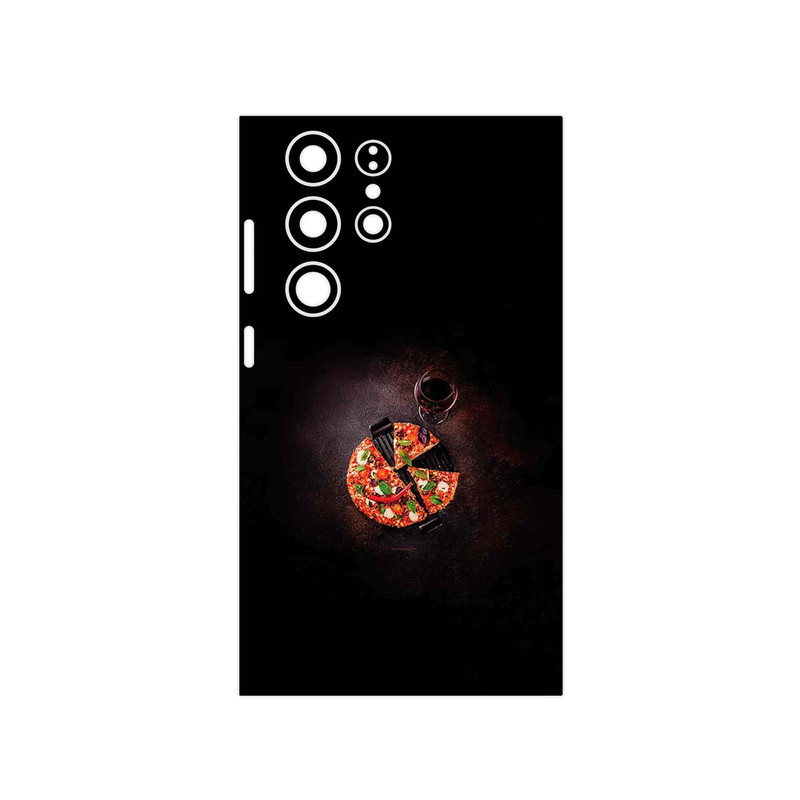 برچسب پوششی ماهوت مدل Pizza مناسب برای گوشی موبایل سامسونگ Galaxy S23 Ultra