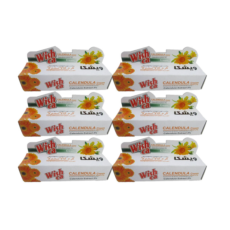 کرم التیام بخش ویشکا مدل k6 وزن 15 گرم مجموعه 6 عددی