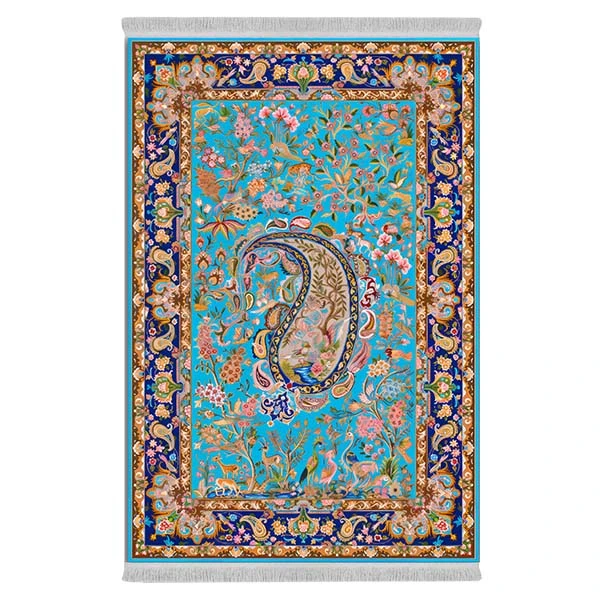 فرش پارچه‌ای دفه مدل فرشینه طرح مدرن کد 8075