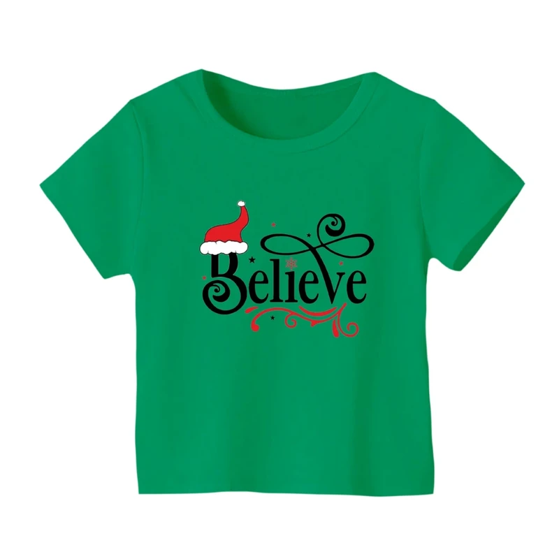 تی شرت آستین کوتاه بچگانه مدل نوشته کریسمس کد 1